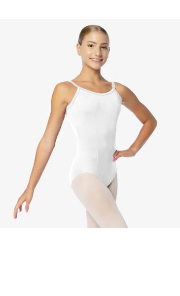 So Danca SL02 Patricia Adult Camisole Leotard With Princess Seams White